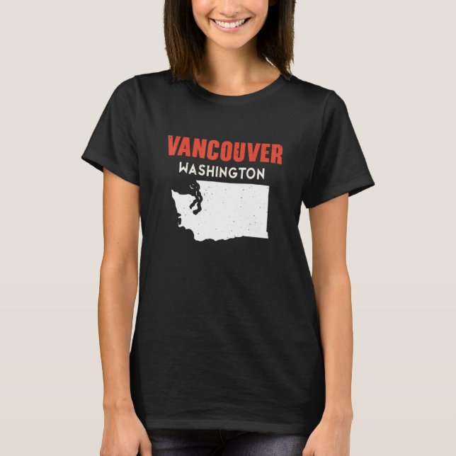 Camiseta Vancouver Washington USA State America Travel Wash (Anverso)