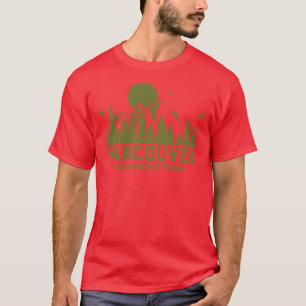 Camiseta Vancouver Washington Vista de montaña retro
