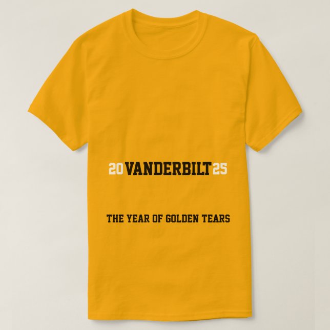 Camiseta Vanderbilt Commodores 2025 (Diseño del anverso)