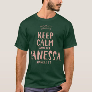 Camiseta Vanessa Keep Calm Persona Nombre Amigos Funny