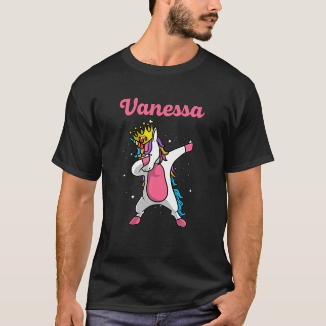 Camiseta VANESSA Nombre de regalo Personalizado Cumpleaños  (Anverso)