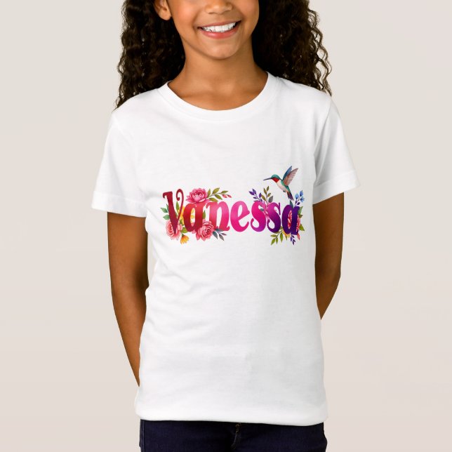 Camiseta Vanessa - Personalised Shirt  - For Kids (Anverso)
