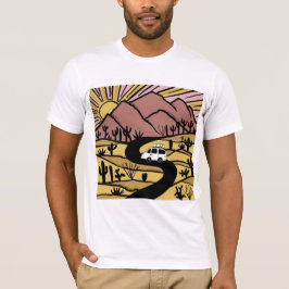 Camiseta VANLIFE Desert Cacti Mountain Explora Adventure
