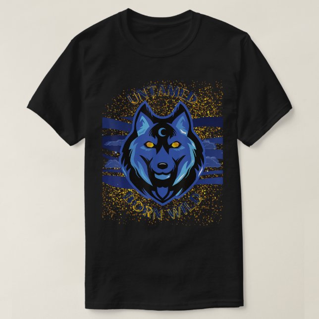 Camiseta VanMoore Wolf Untamed Nació Grap de Gimnasio Sobre (Diseño del anverso)