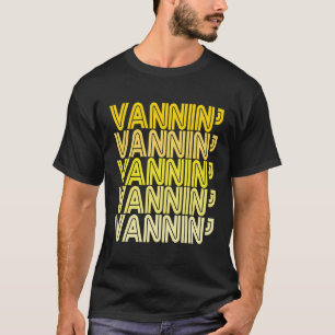 Camiseta Vannin Yellow Retro Vanner Vanning Nation Van Life