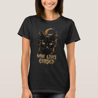 Camiseta VANOSTÈ Nueve Vidas Malditas Gráfico | Halloween