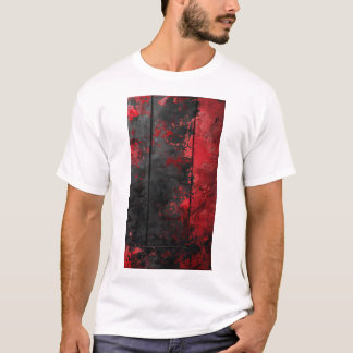Camiseta Vanta de fondo negro con T-Shi de tablero rojo