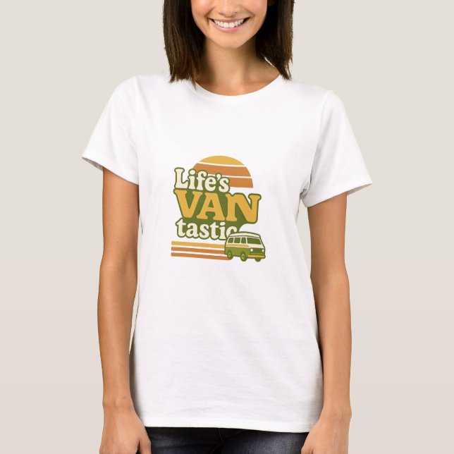 Camiseta VANtastic Retro 70s Van Graphic (Anverso)