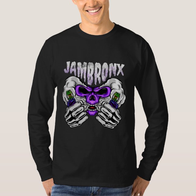 Camiseta vape de cráneo humeante (Anverso)