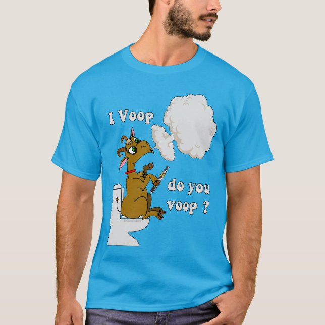 Camiseta Vape | Gracioso Vaping I Voop Goat por VapeGoat™ (Anverso)
