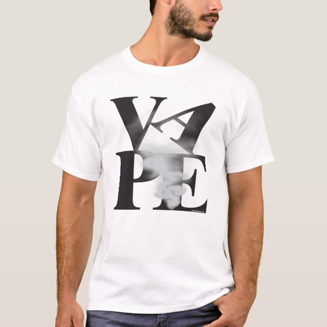 Camiseta Vapeo | Pop 70's Style VAPE y Cloud by VapeGoat (Anverso)