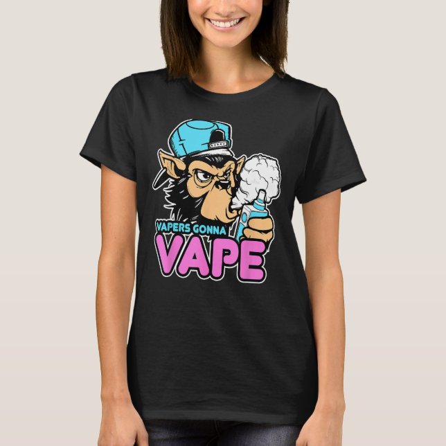 Camiseta Vapers Gonna Vape Gorilla Vape Tee (Anverso)