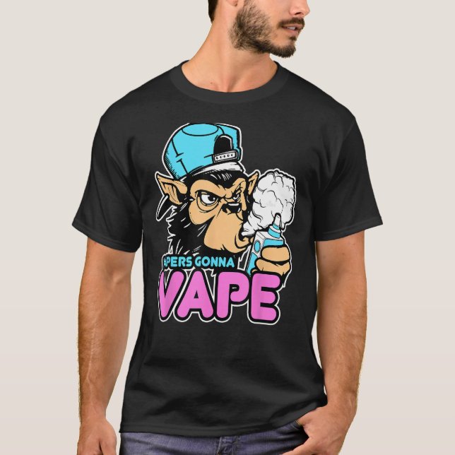 Camiseta Vapers Gonna Vape Gorilla Vape Tee (Anverso)