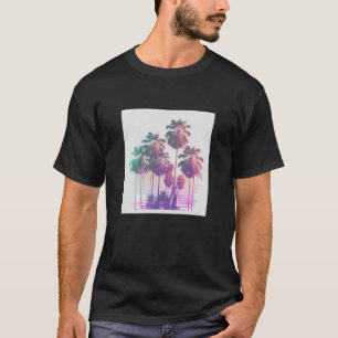 Camiseta Vaperwave Estético Glitch Palm Árbol Retrowave Syn