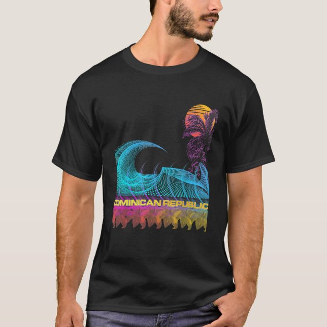 Camiseta Vapor de época estilo retro 80 de República Domini (Anverso)