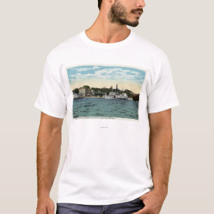 Camiseta Vapor del Mt. Washington en el muelle de Wolfeboro