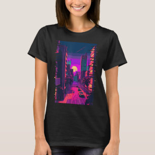 Camiseta Vapor estético indie de la ciudad japonesa