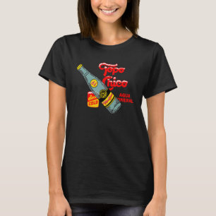 Camiseta Vaporware Chico Vintage Agua Botella Con Sabor Par