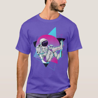 Camiseta Vaporwave A del espacio exterior del Skateboarder