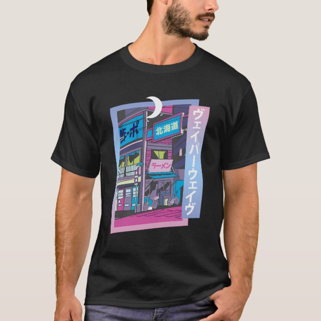 Camiseta Vaporwave Aestética de estilo japonés Visual Art E (Anverso)