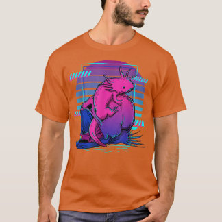 Camiseta Vaporwave Aesthetic Axolotl 90s Japanese Axolotl 1