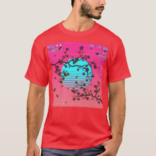 Camiseta Vaporwave Aesthetic Japanese Sakura Cherry Blossom