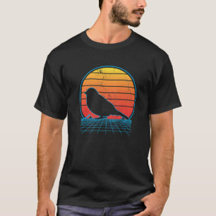 Camiseta Vaporwave Bird Lover Birdwatching Bird Whisperer B