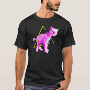 Camiseta Vaporwave Cat Retro Vintage Y2k Cyberwave Synthwav
