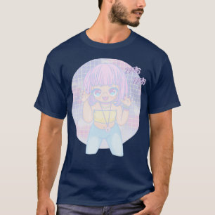 Camiseta Vaporwave chica Gao gao kawaii