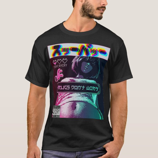Camiseta Vaporwave Cool Girl Gamer Style  (Anverso)