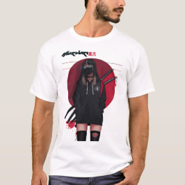 Camiseta Vaporwave Cyberpunk Samurai Cool Girl 