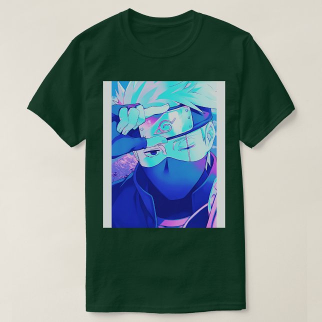 Camiseta Vaporwave de Kakashi (Diseño del anverso)