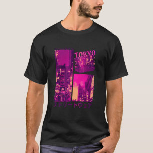 Camiseta Vaporwave de moda callejera japonesa Tokio Lofi re