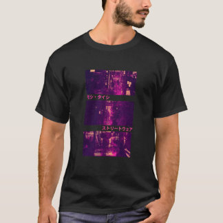 Camiseta Vaporwave de moda callejera japonesa Tokio Lofi re