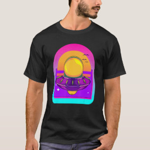 Camiseta Vaporwave de Sci Fi Objeto Volador No Identificado