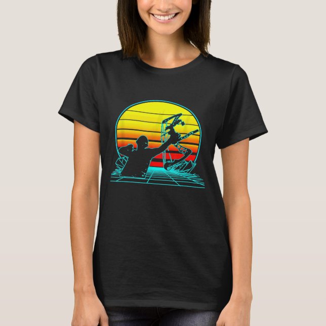 Camiseta Vaporwave de tiro con arco retro (Anverso)