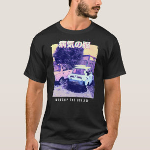 Camiseta Vaporwave Estética Glitch 80 Retro Polska