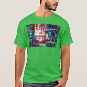 Camiseta Vaporwave estético Japón 80's 90 Meme Tokyo 48