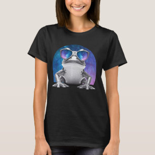 Camiseta Vaporwave Frog Space Glasses Galaxy Sungafas Toa
