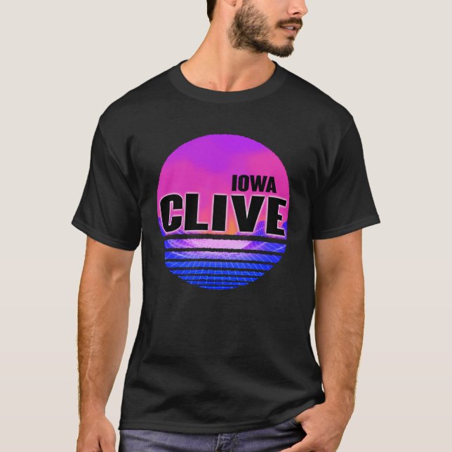 Camiseta Vaporwave Iowa (Anverso)