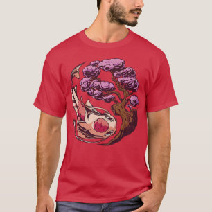 Camiseta Vaporwave Japan Style Cherry Blossom Sakura Fish K