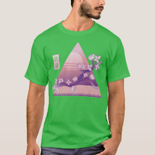 Camiseta Vaporwave Japan Style Japan Cherry Blossom Saku