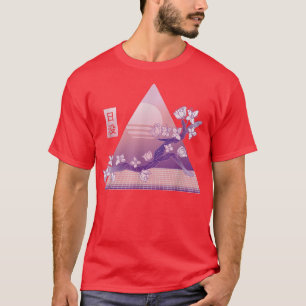 Camiseta Vaporwave Japan Style Japan Cherry Blossom Saku