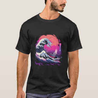 Camiseta Vaporwave Japanese Kanagawa Wave Big Wave Novelty