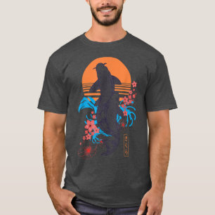 Camiseta Vaporwave Japonés Koi Sakura Cherry Blossom Nishi