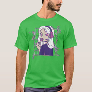 Camiseta Vaporwave japonés y vaporwave con chica de vaporwa
