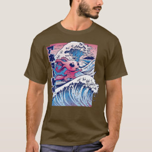 Camiseta Vaporwave Kanagawa Great Wave Japón