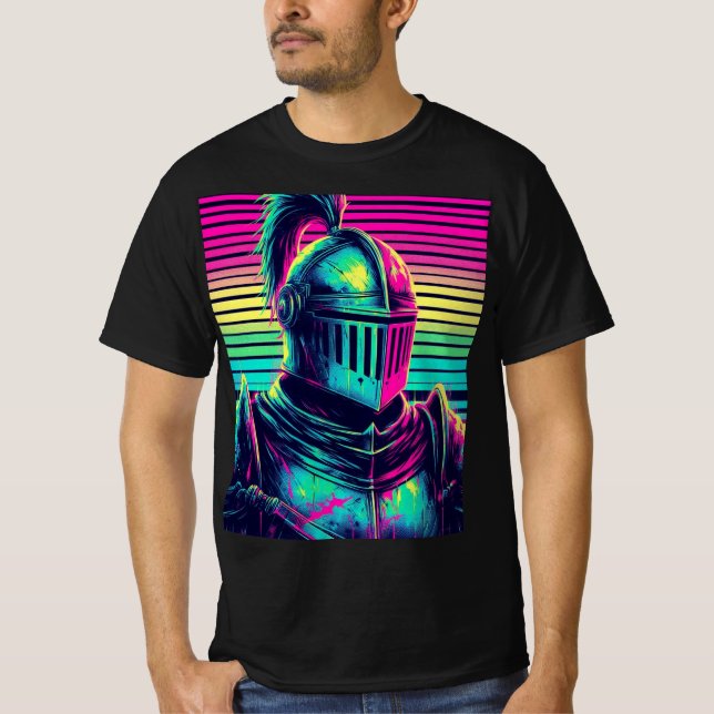 Camiseta vaporwave Knight (Anverso)