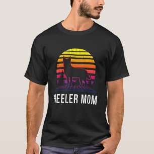 Camiseta Vaporwave Mascota estético Bovino Perro Cute Heele
