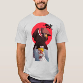 Camiseta Vaporwave Modern Urban Cybperunk Style Samurai 